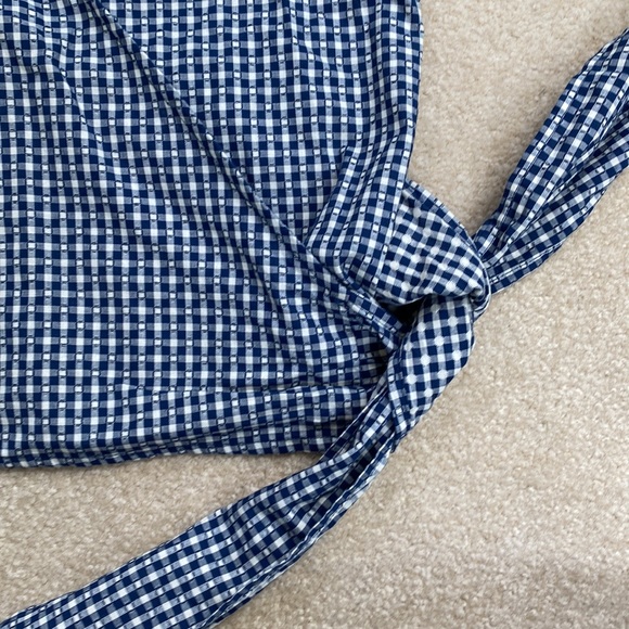 Madewell wrap 3/4 length sleeve blouse - Picture 5 of 6